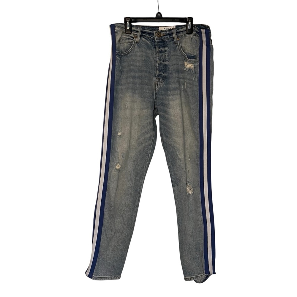 Pistola Jeans Womens Sz 29 Nico Racer Walk The Line High Rise Ankle Distressed - Picture 2 of 13